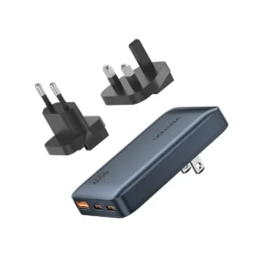 Vention Charger Wall GaN 65W 2xUSBC 1xUSBA Ultra Slim UK/EU/US FCBH0