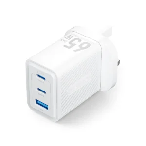 Vention Charger Wall GaN 65W 2xUSBC 1xUSBA White FERW0-UK
