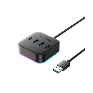 Vention IT HUB USB-A 3.0 3xA 1xC Desktop 0.5m Black CHZBD