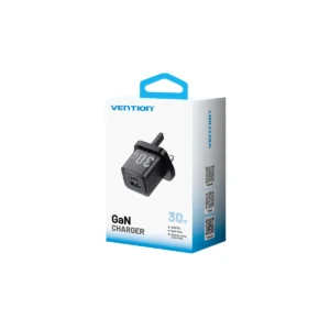 Vention MA Charger Wall GaN 30w 1xA 1xC UK Black FEQB0-UK