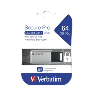 Verbatim USB Drive 3.2 Secure Data Pro AES Encryption 64GB