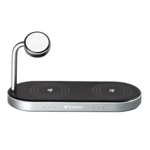 Verbatim WCS-03 3in1 Wireless Charger Qi & MFI Certified for Apple Devices