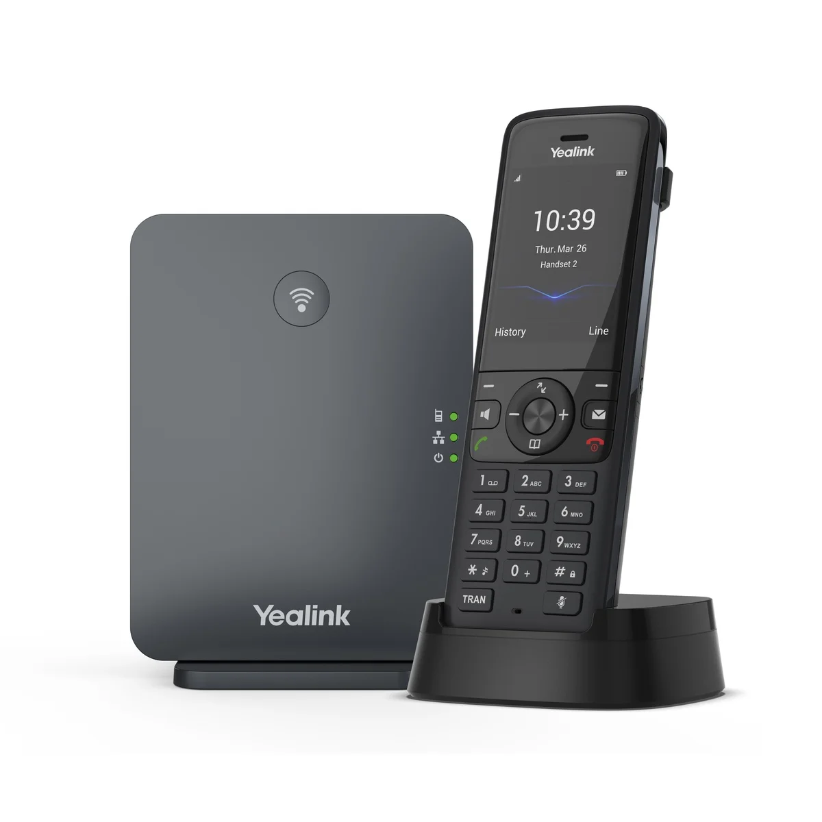 Yealink IP Phone Cordless DECT Base & W78H Handset with Bluetooth & Elegant Design W78P