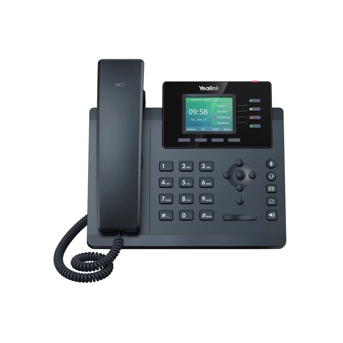 Yealink IP Phone Desktop PoE 2.4” Gigabit, Color Screen, USB & Wi-Fi T34W