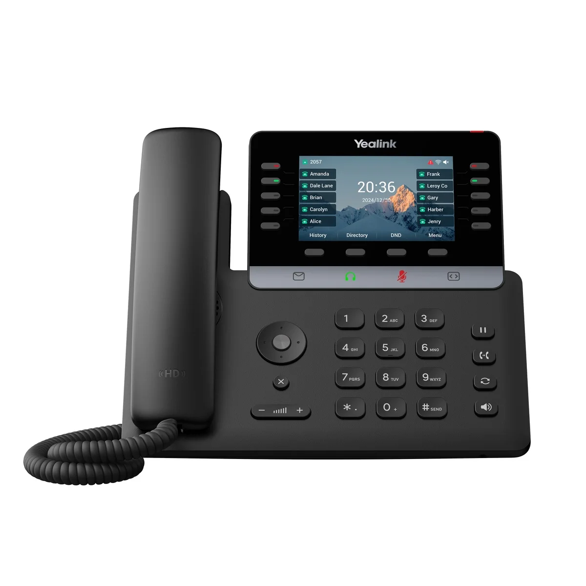 Yealink IP Phone Desktop PoE 4.3” Gigabit, Color Screen, USB, Expansion, Bluetooth & Wi-Fi SIP-T74W