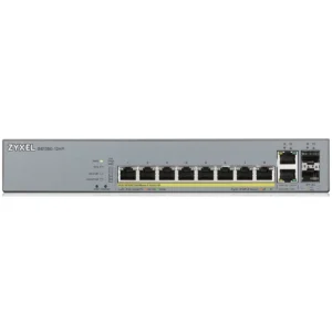 Zyxel 12-Port Gigabit PoE Cloud Managed Switch, 8 x PoE 130W CCTV GS1350-12HP