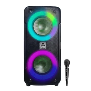 iDance DJX-100MK2 Portable Karaoke Speaker with Wired Microphone USB & BT