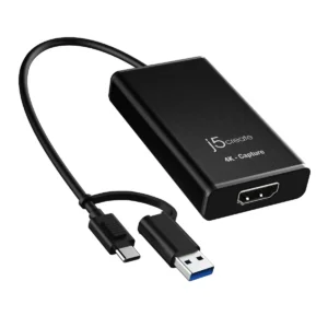 j5create Capture Card HDMI to USB-C/A 2K Windows/Android JVA11